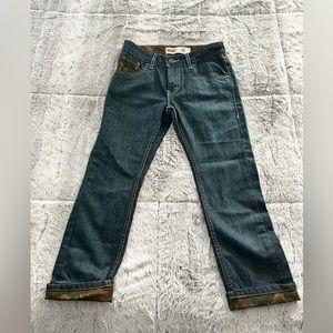 NEW KIDS LEVI'S 511 SLIM FIT LIGHTWEIGHT DENIM JEANS Sz 8 CAMO 24W x 22L  W61CM